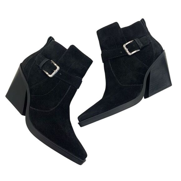 ANTONIO MELANI Suede Cowgirl Boots - Picture 1 of 10